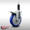 Service Caster 5'' SS Blue Poly Swivel 1'' Expanding Stem Caster Total Lock Brake SCC-SSEXTTL20S514-PPUB-BLUE-1 - alternate 4
